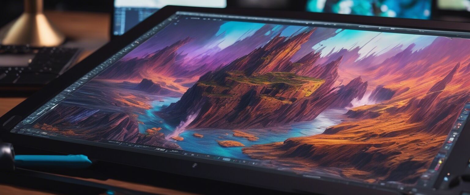 Graphics tablet setup